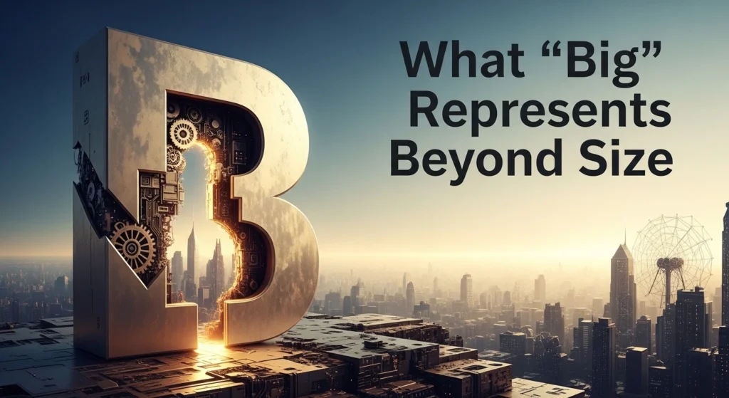 What “Big” Represents Beyond Size