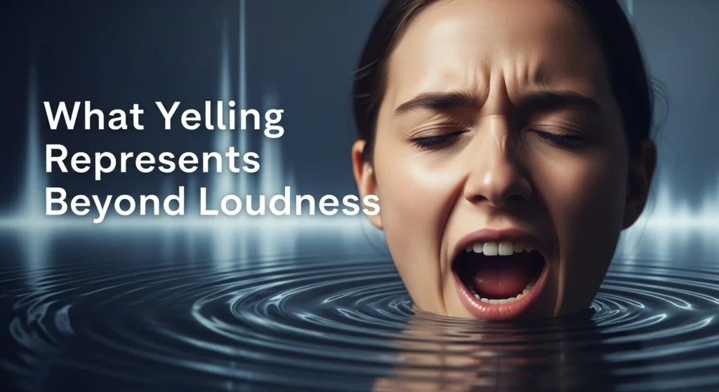What Yelling Represents Beyond Loudness