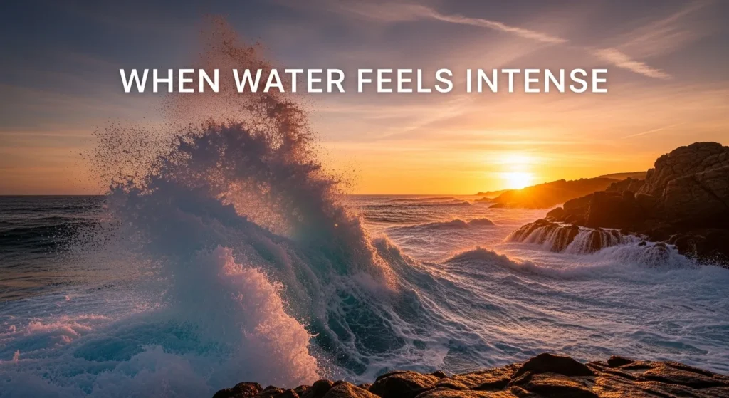 When Water Feels Intense