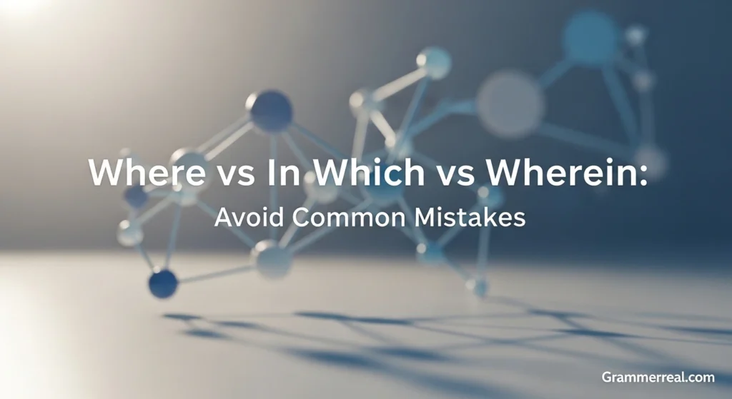 Where vs In Which vs Wherein: Avoid Common Mistakes