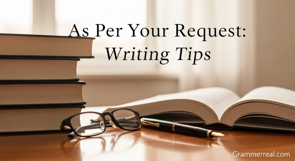 As Per Your Request: Writing Tips