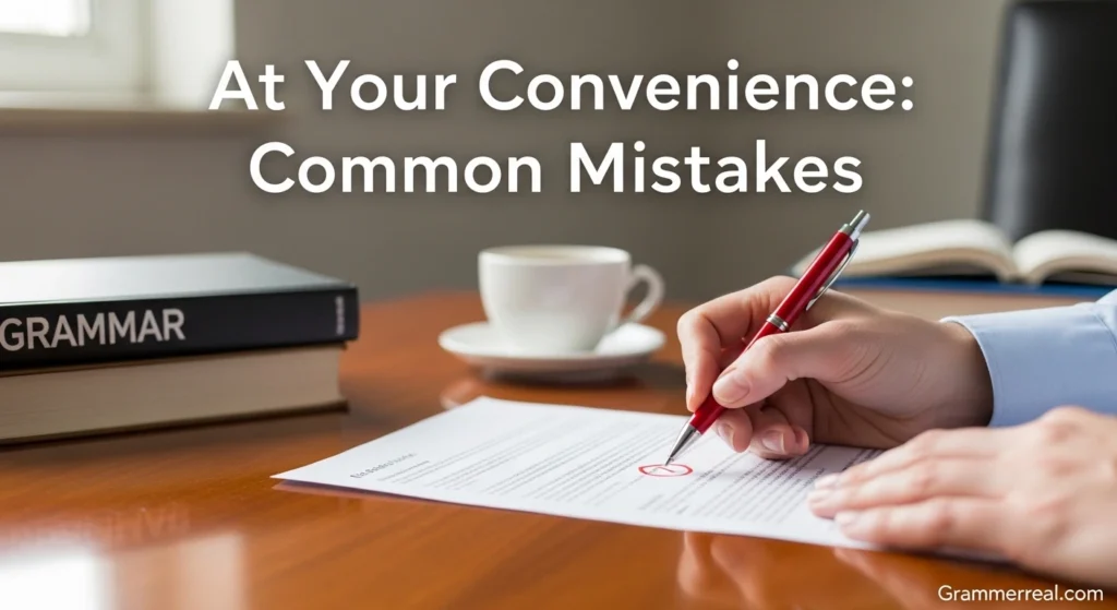 At Your Convenience: Common Mistakes