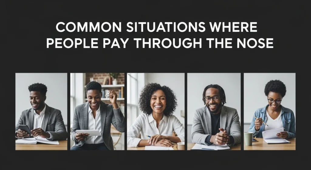 Common Situations Where People Pay Through the Nose
