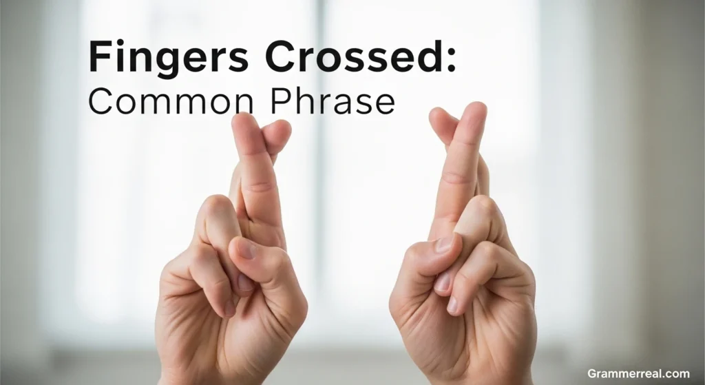 Fingers Crossed: Common Phrase