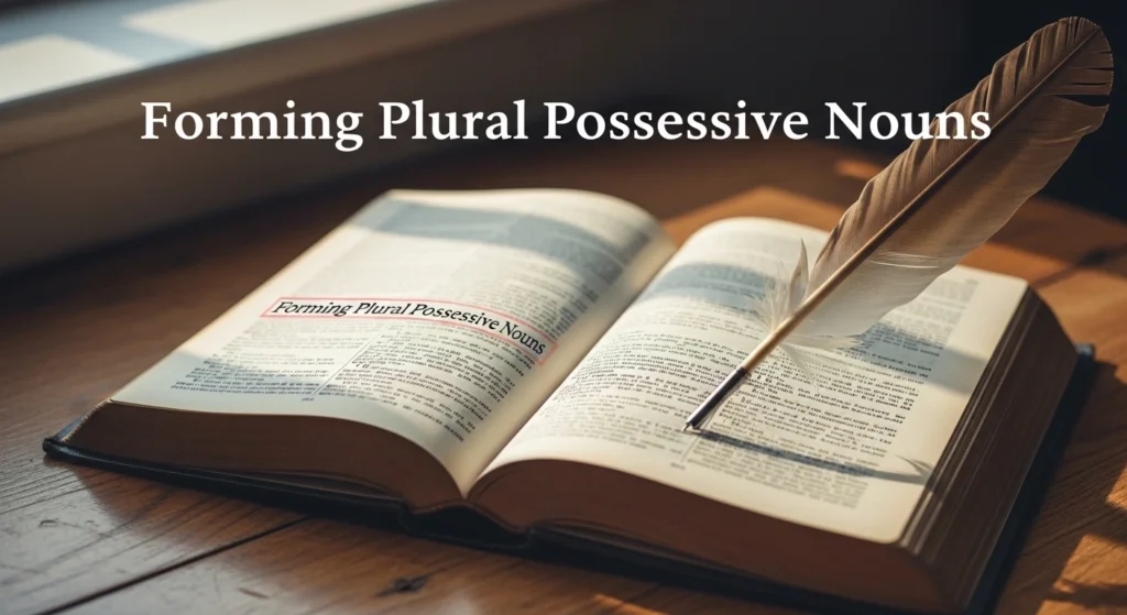 Forming Plural Possessive Nouns