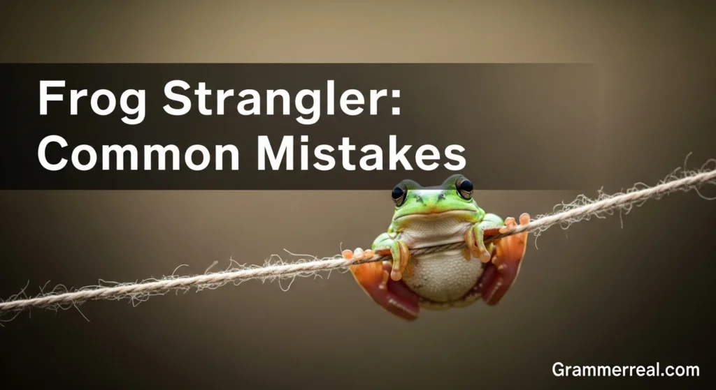 Frog Strangler: Common Mistakes