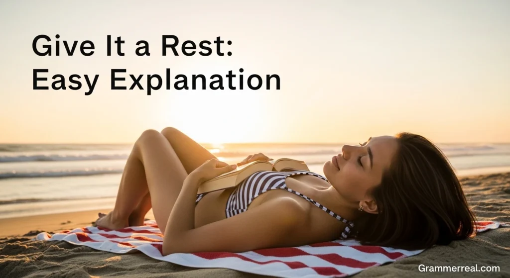 Give It a Rest: Easy Explanation