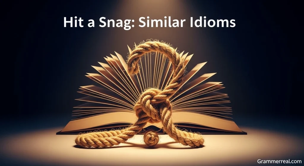 Hit a Snag: Similar Idioms