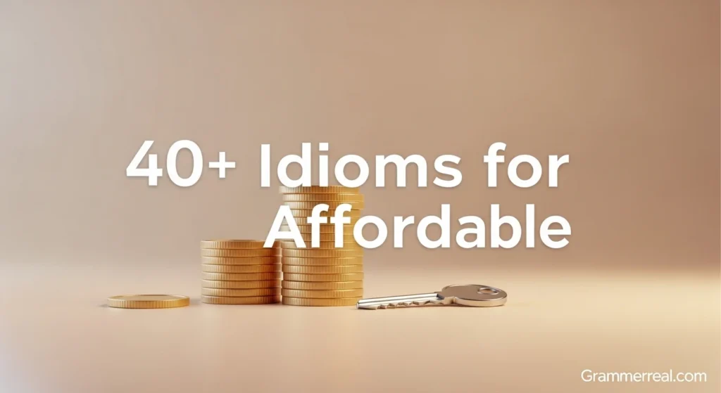 Idioms for Affordable