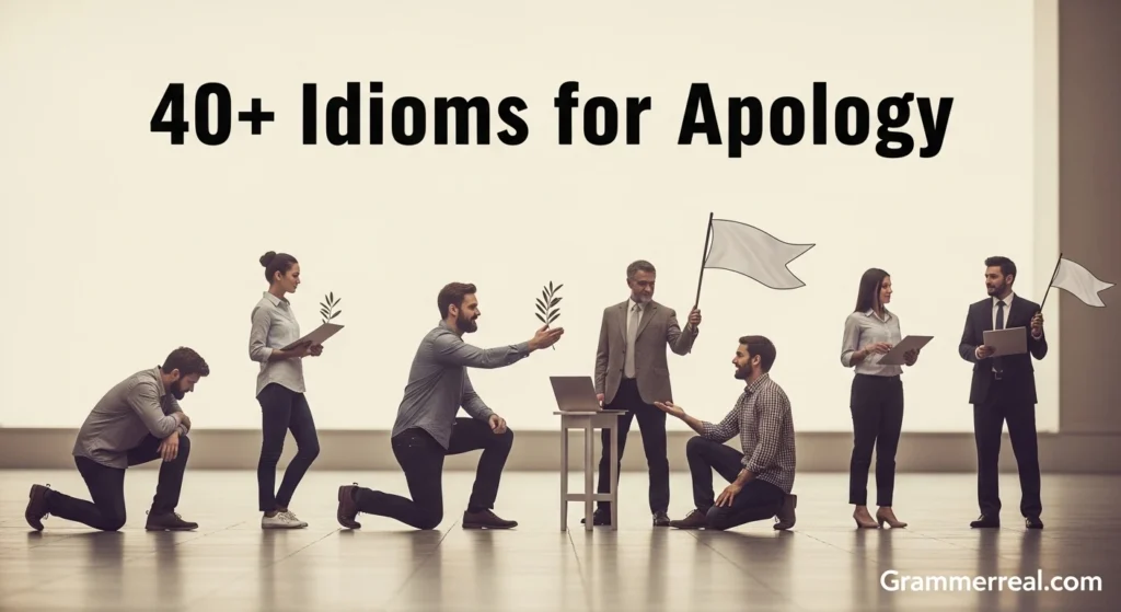 Idioms for apology