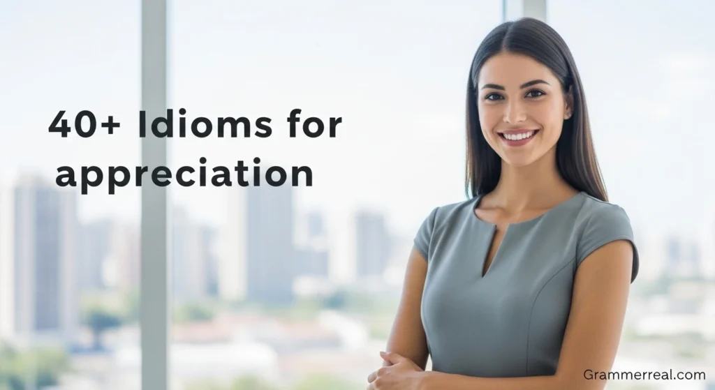 Idioms for appreciation