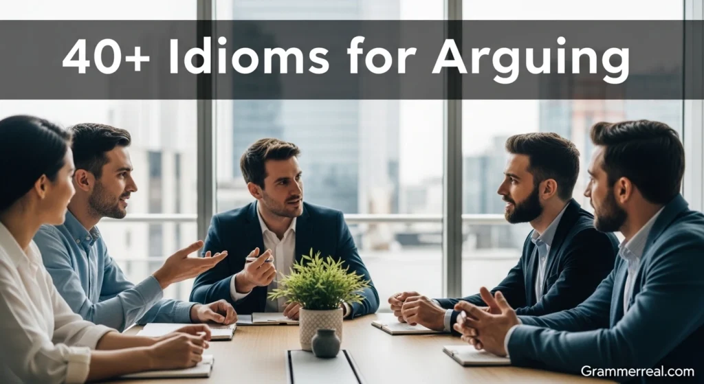 Idioms for arguing