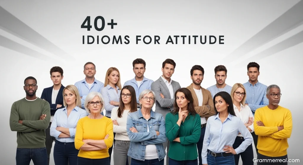 Idioms for attitude