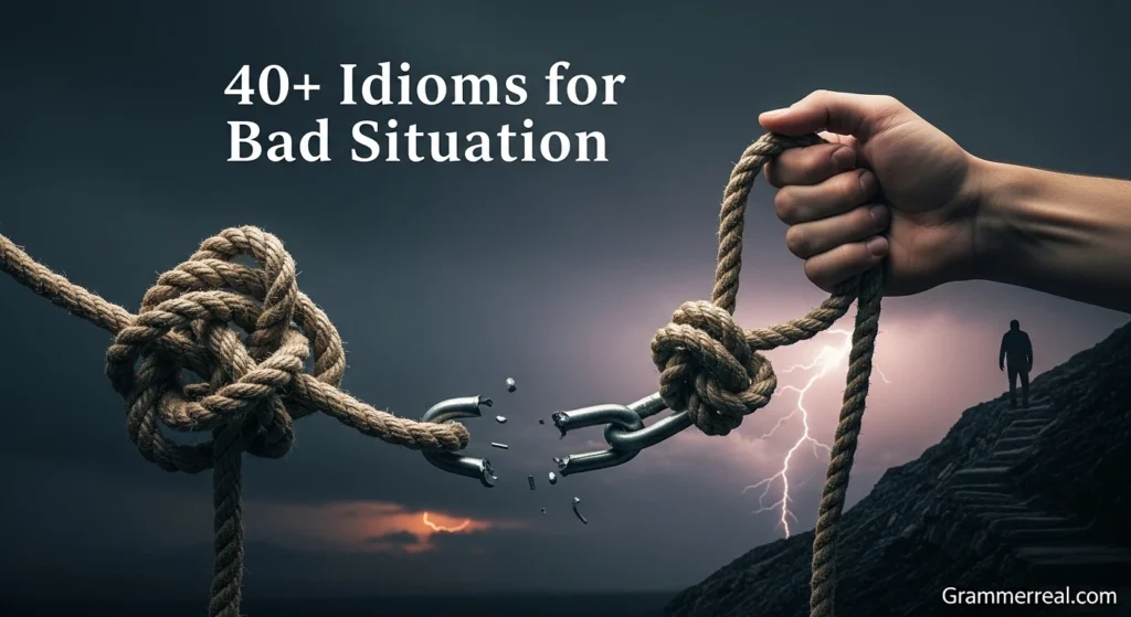 Idioms for Bad Situation