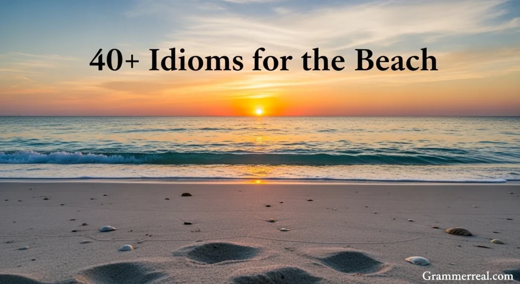 Idioms for beach