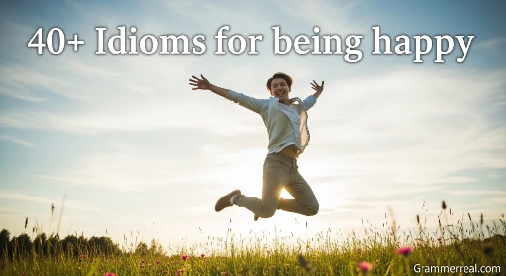 Idioms for being happy