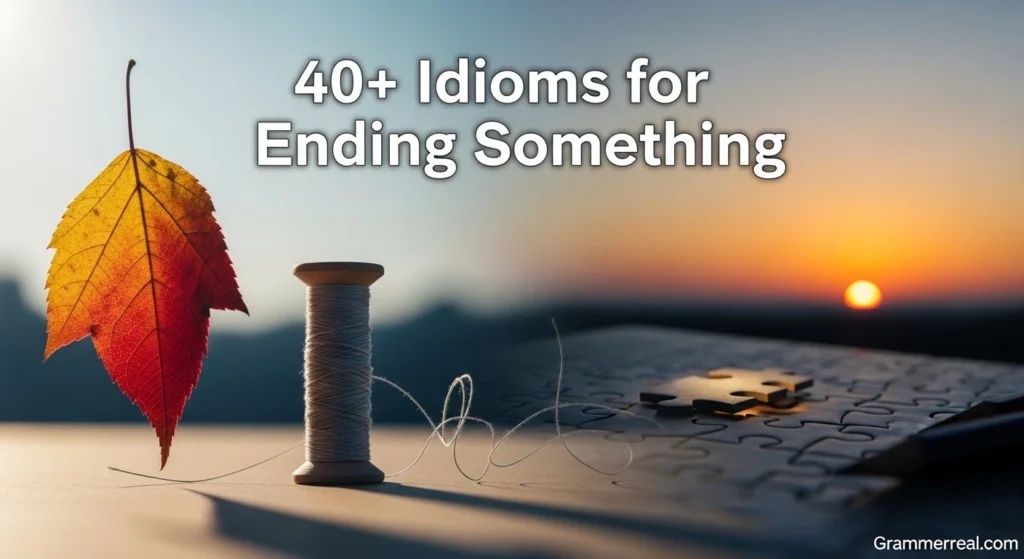 Idioms for Ending Something