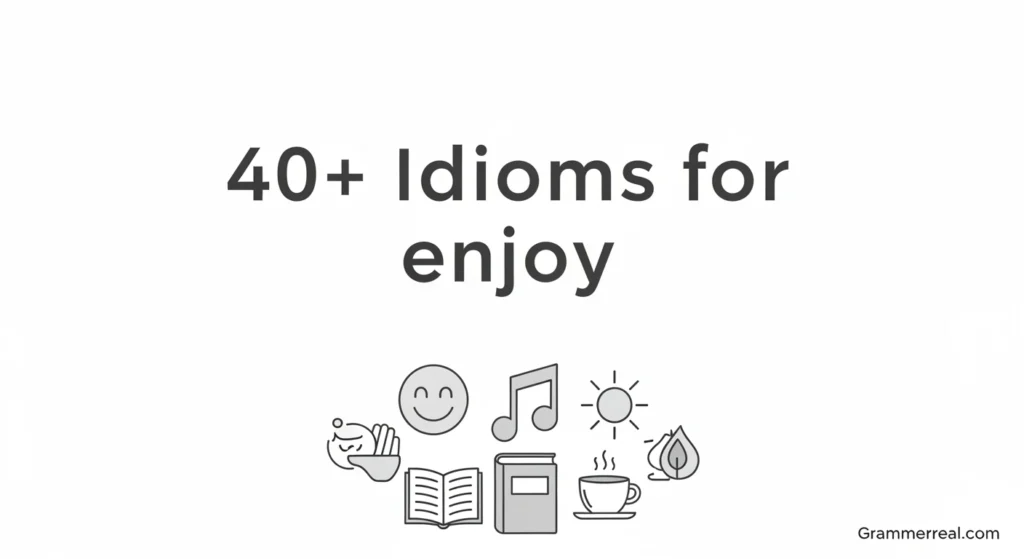 Idioms for enjoy