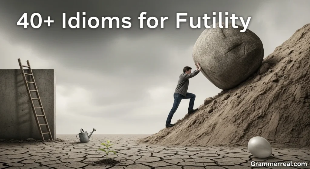 Idioms for Futility