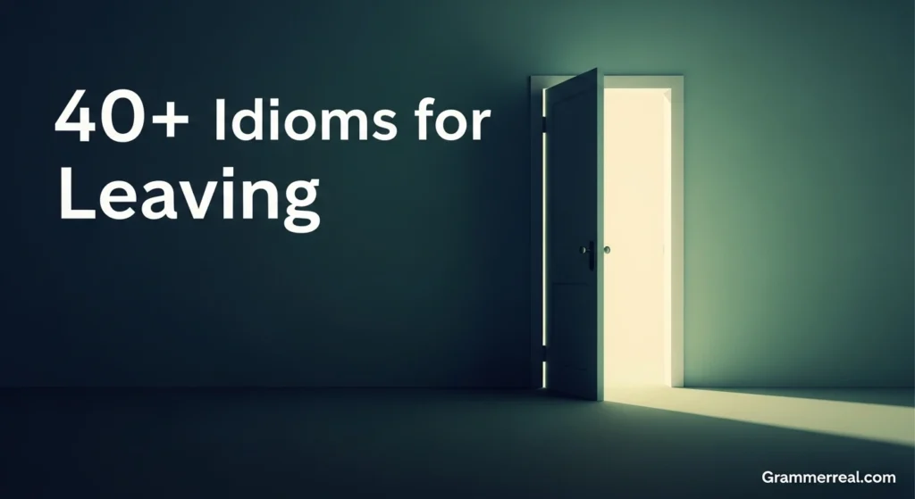 Idioms for Leaving