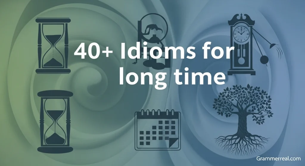 Idioms for long time
