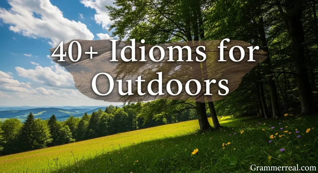Idioms for Outdoors