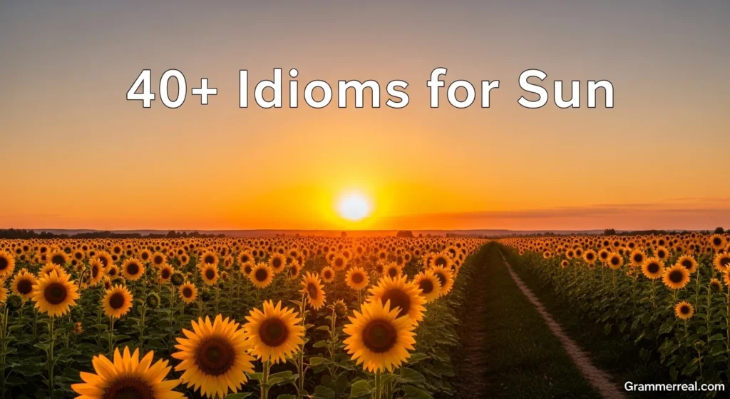 Idioms for Sun