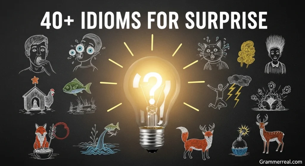 Idioms for surprise