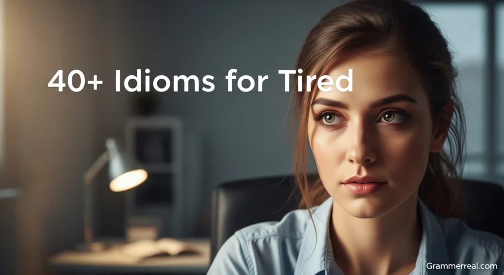 Idioms for Tired