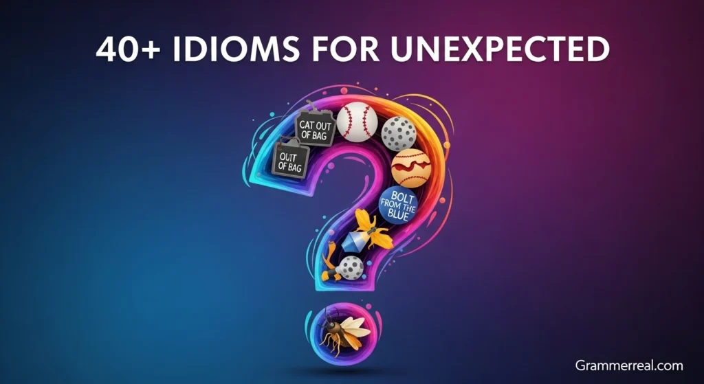 Idioms for unexpected