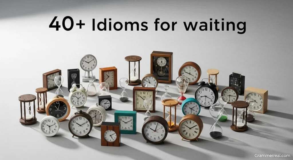 Idioms for waiting