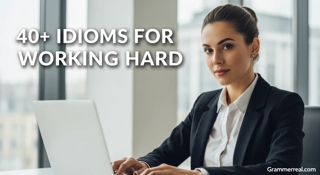 Idioms for Working Hard