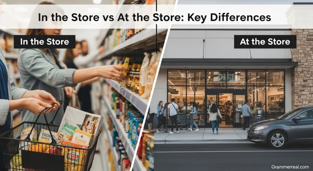 In the Store vs At the Store: Key Differences
