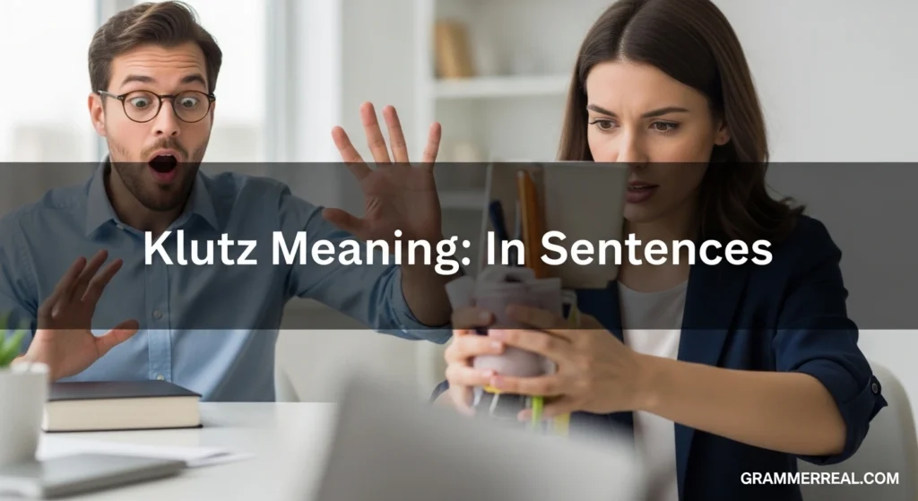 Klutz Meaning: In Sentences