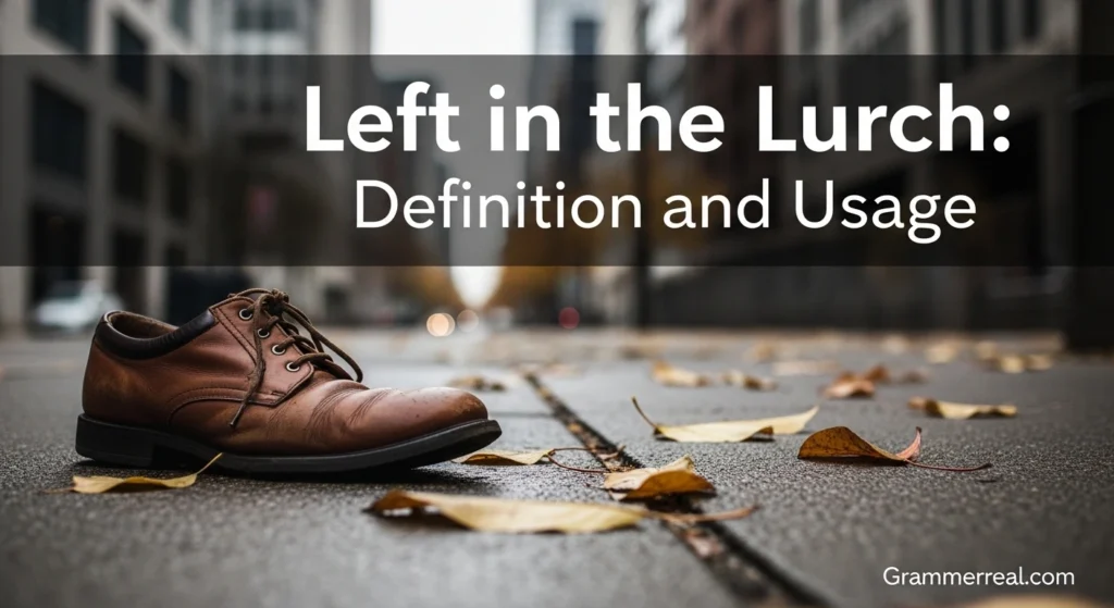 Left in the Lurch: Definition and Usage