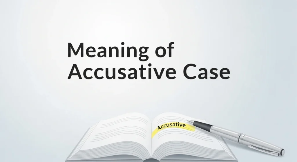 Meaning of Accusative Case