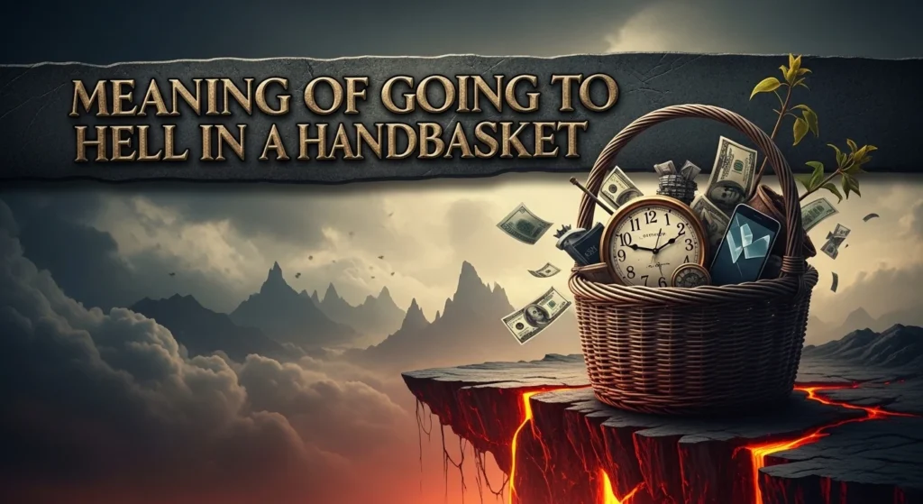 Meaning of Going to Hell in a Handbasket