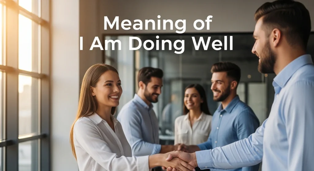 Meaning of I Am Doing Well