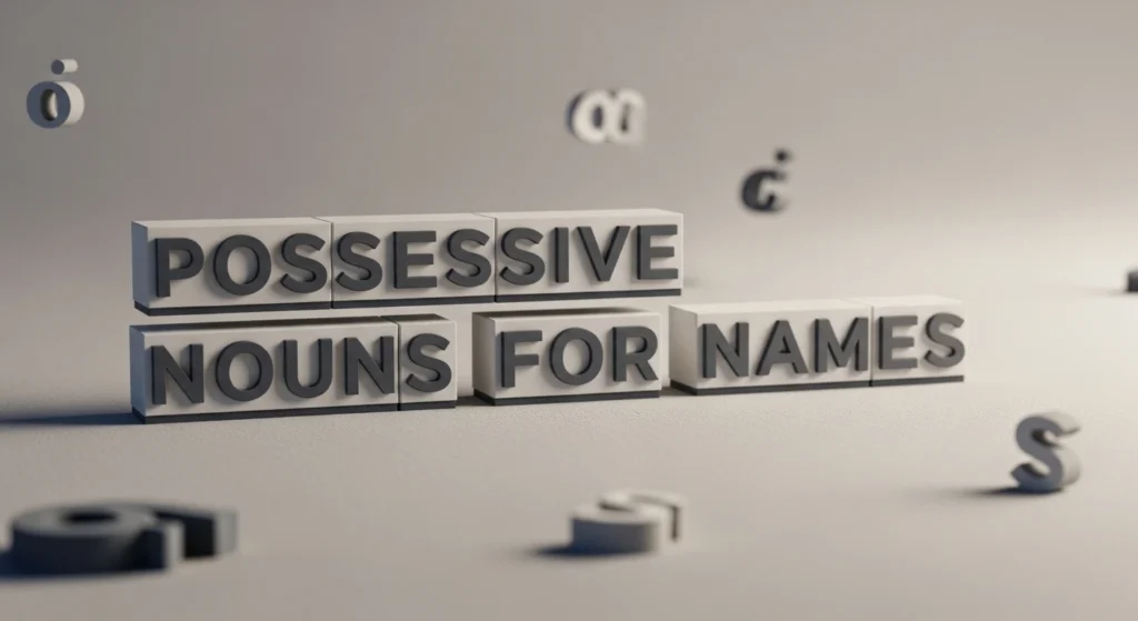 Possessive Nouns for Names