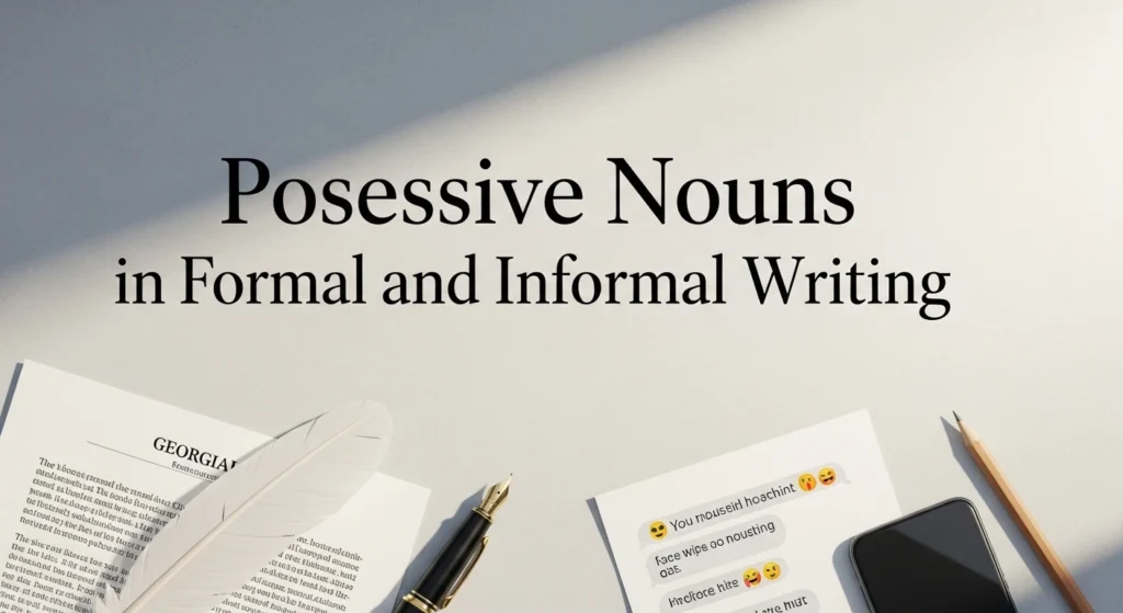 Possessive Nouns in Formal and Informal Writing