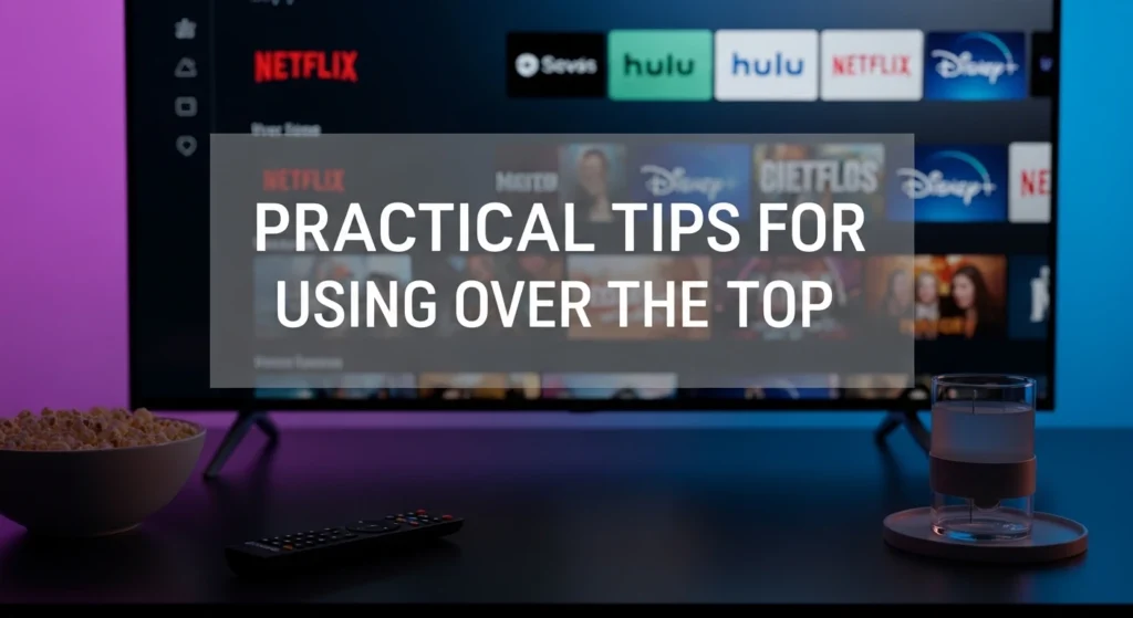 Practical Tips for Using Over the Top