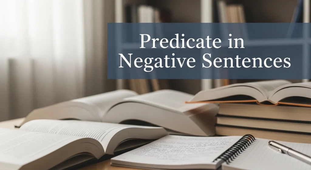 Predicate in Negative Sentences