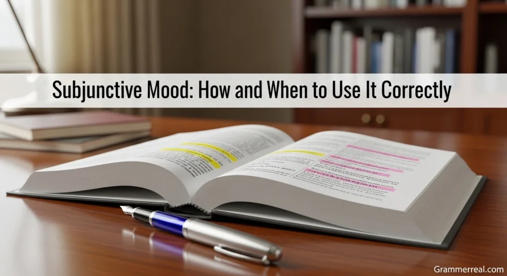 Subjunctive Mood: How and When to Use It Correctly