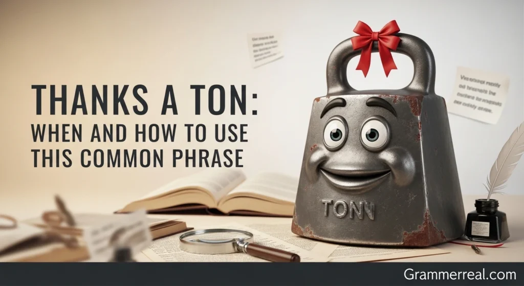 Thanks a Ton: When and How to Use This Common Phrase