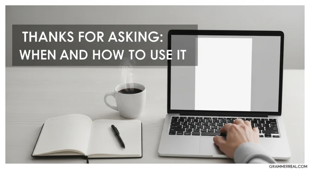Thanks for Asking: When and How to Use It