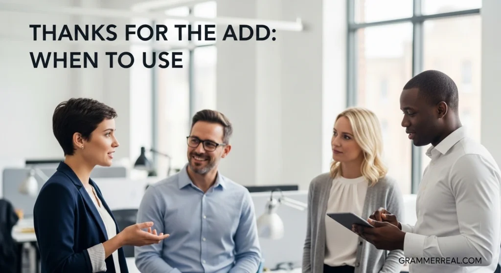 Thanks for the Add: When to Use