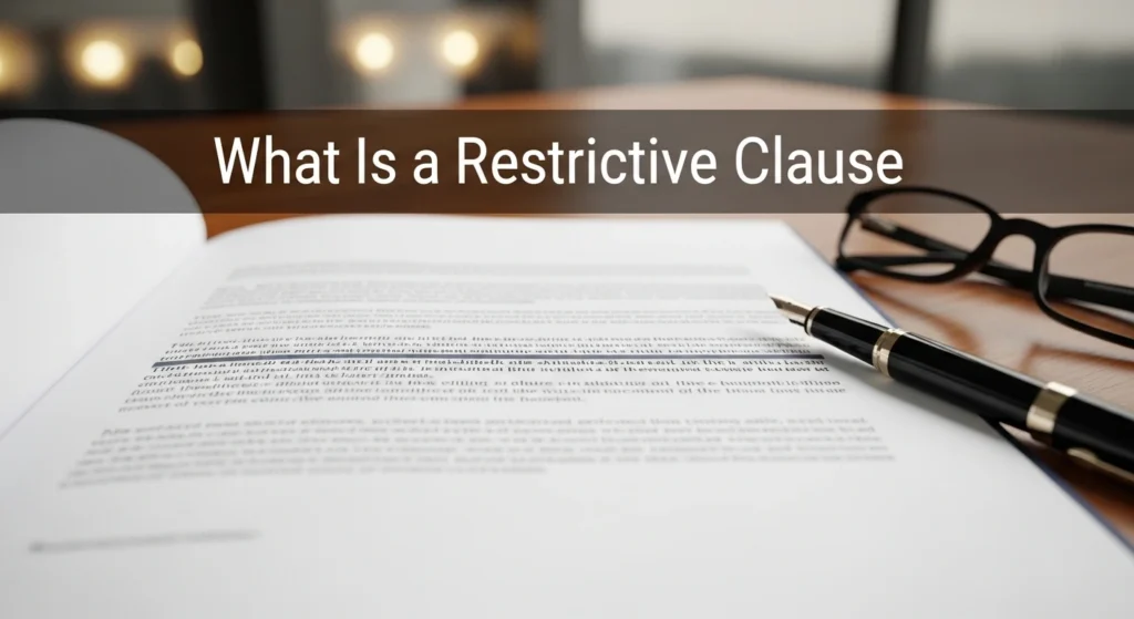 What Is a Restrictive Clause