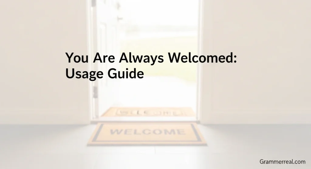 You Are Always Welcomed: Usage Guide