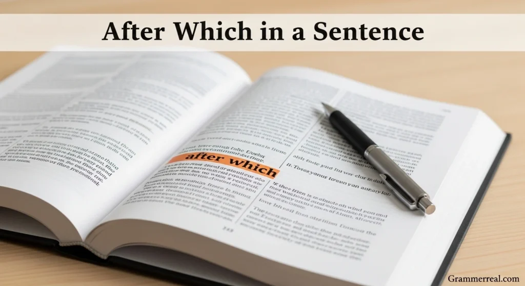 After Which in a Sentence
