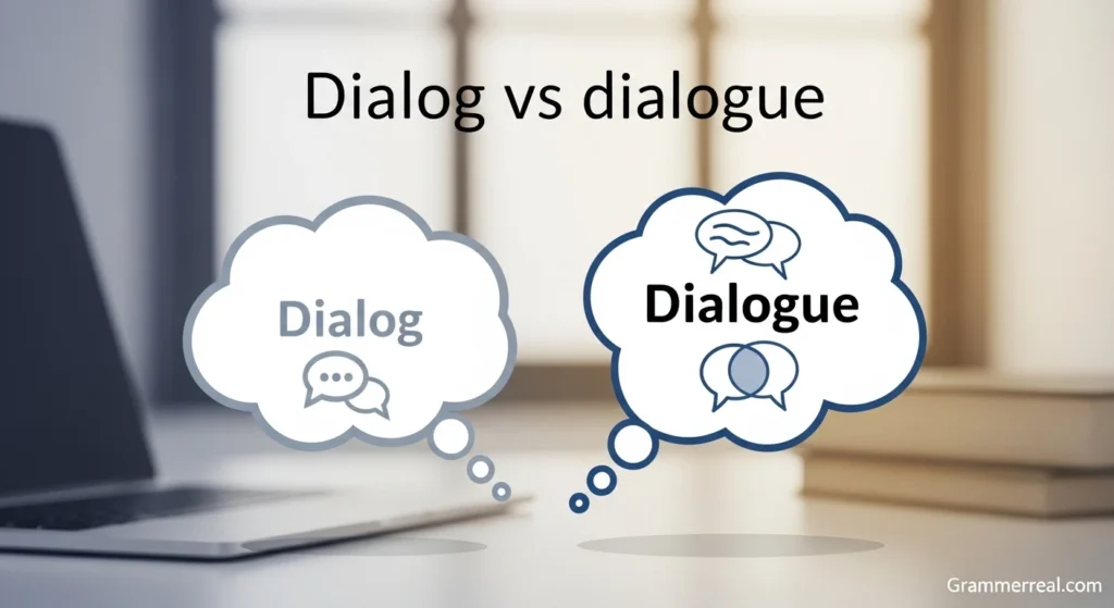 Dialog vs dialogue